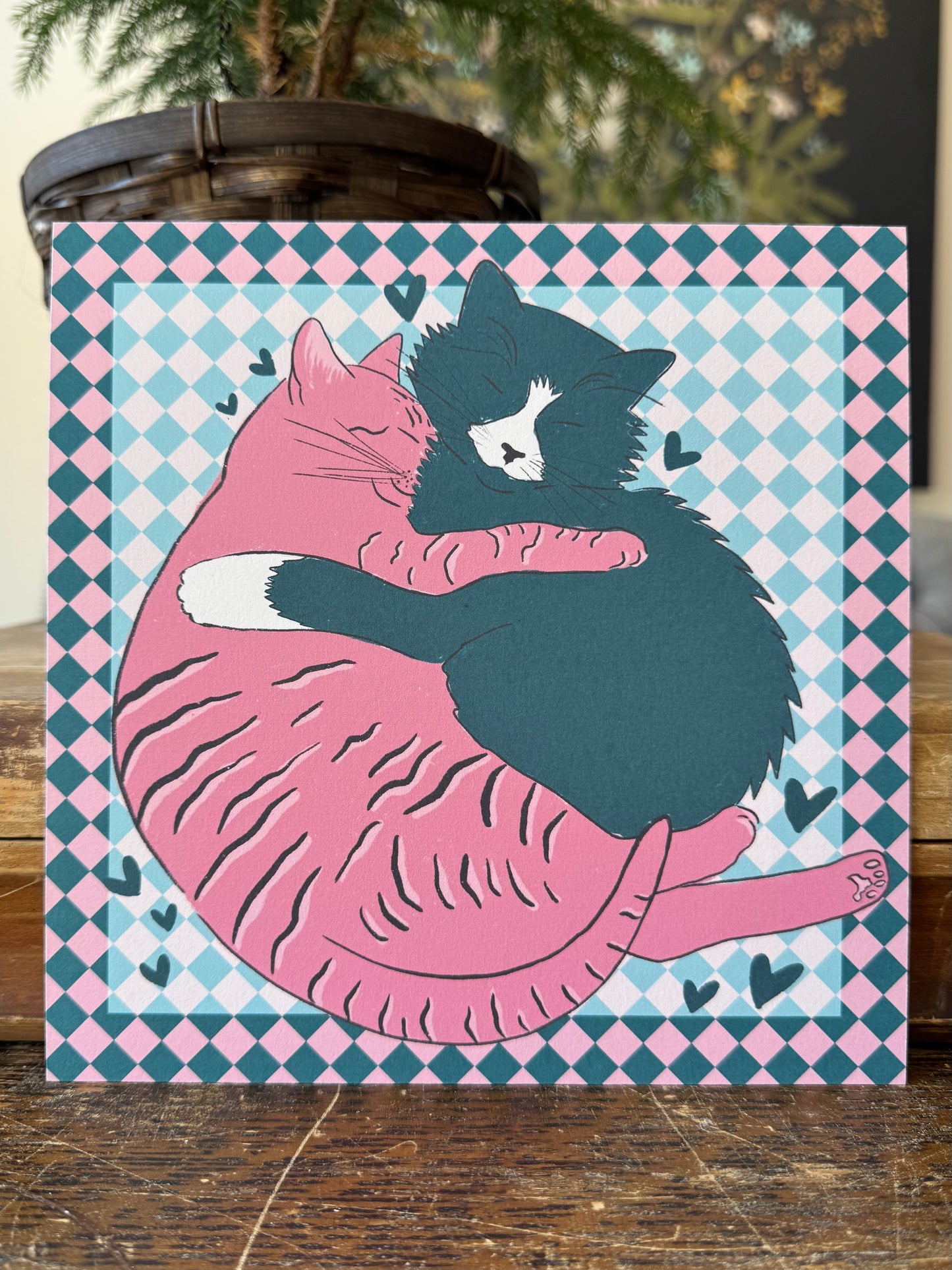 "Cat Snuggles" - Print