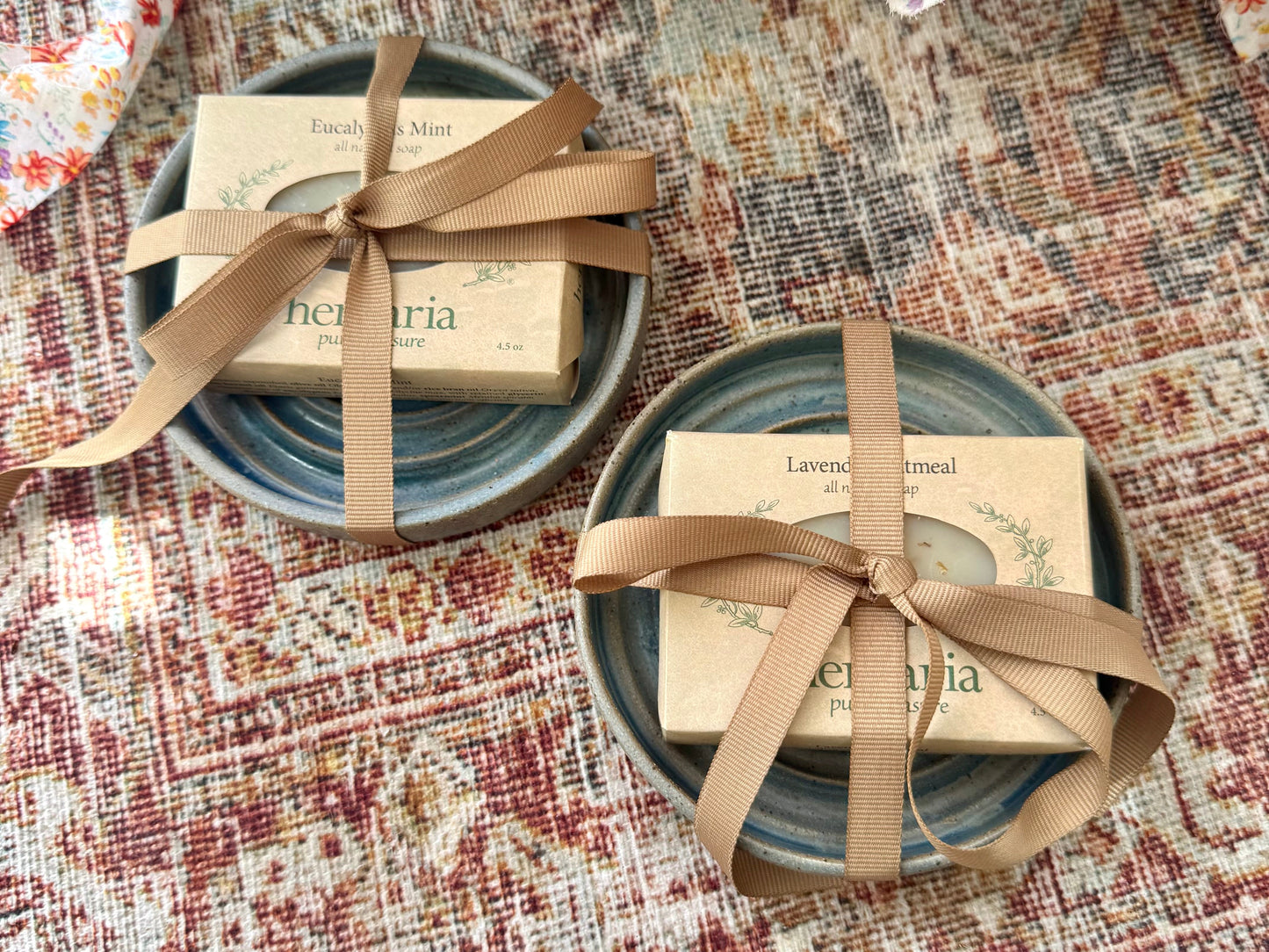 Soap Dish Set - Blue