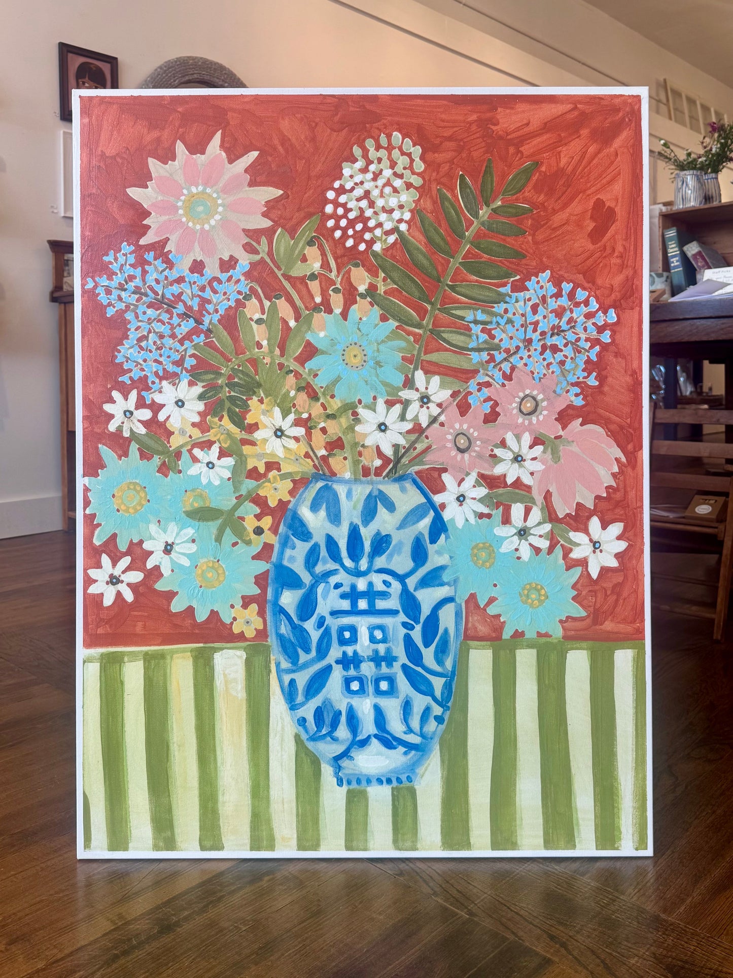 "A Lovely Day and a Spring Bouquet" - Original Work