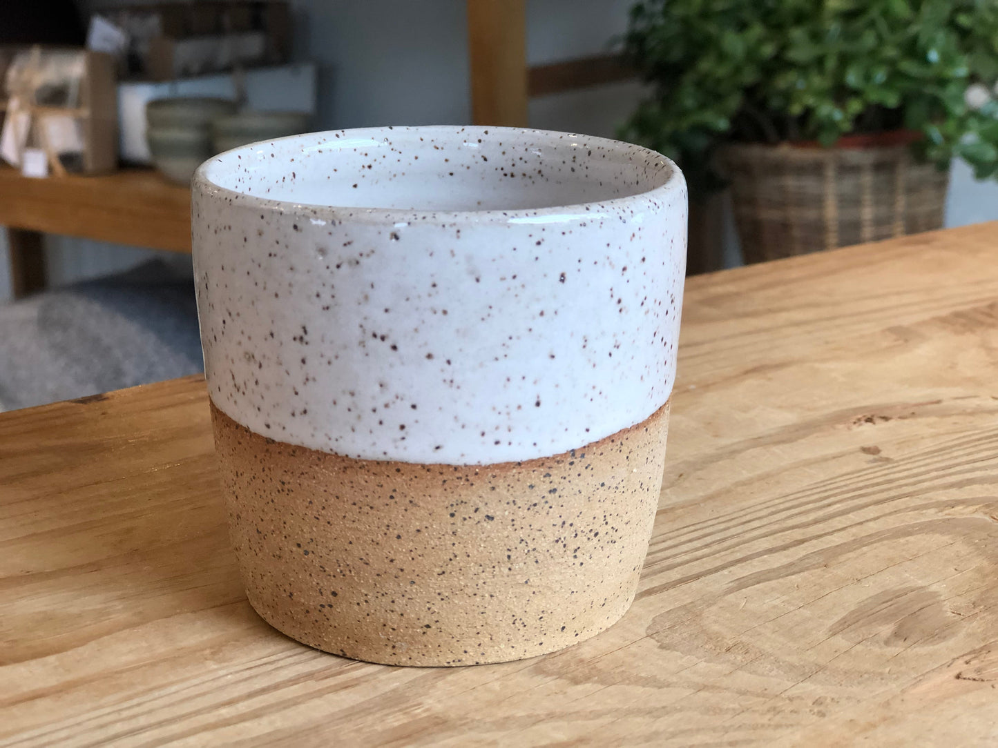 Handleless Mug - Half White