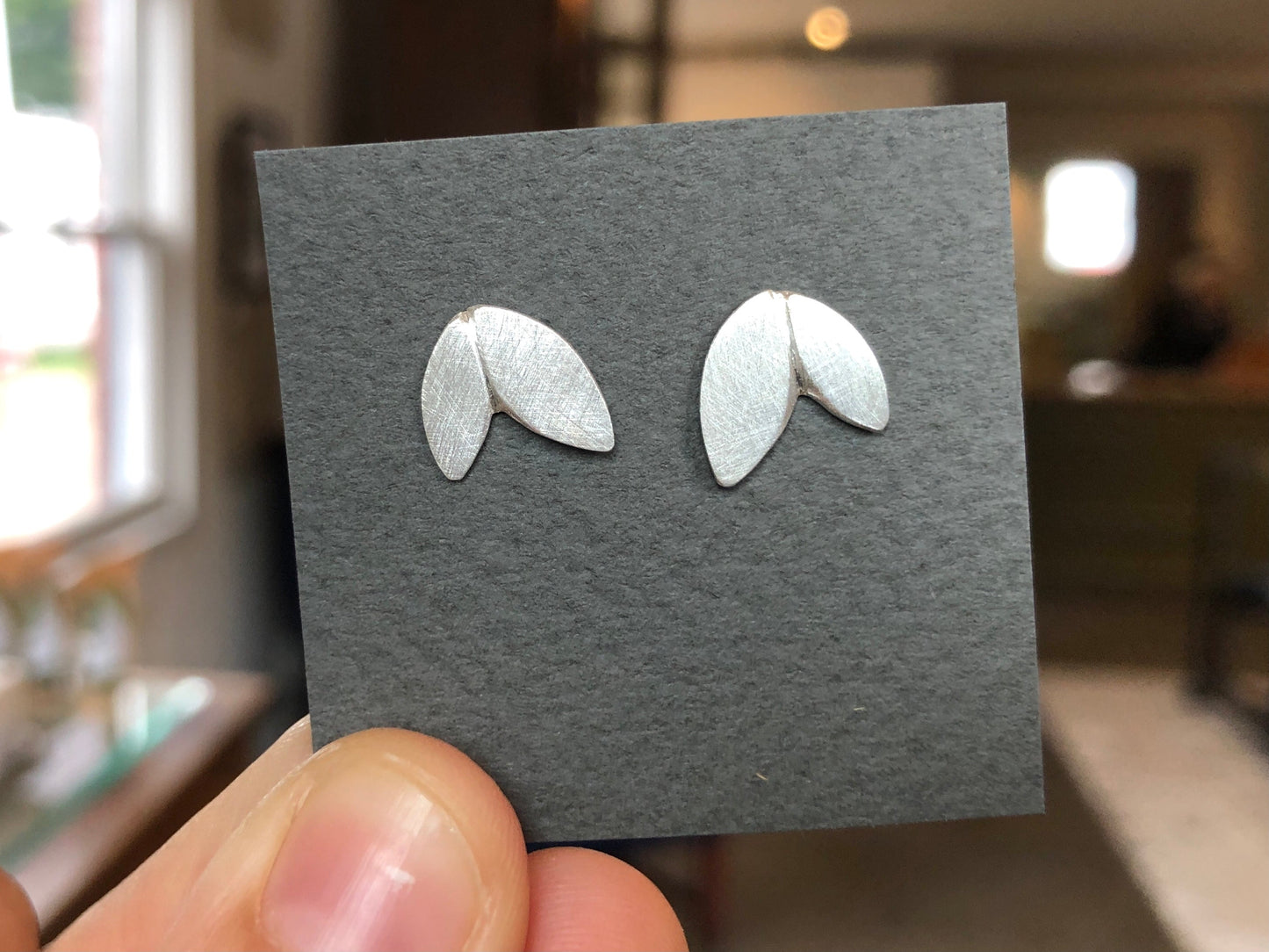 Double Leaf Earrings