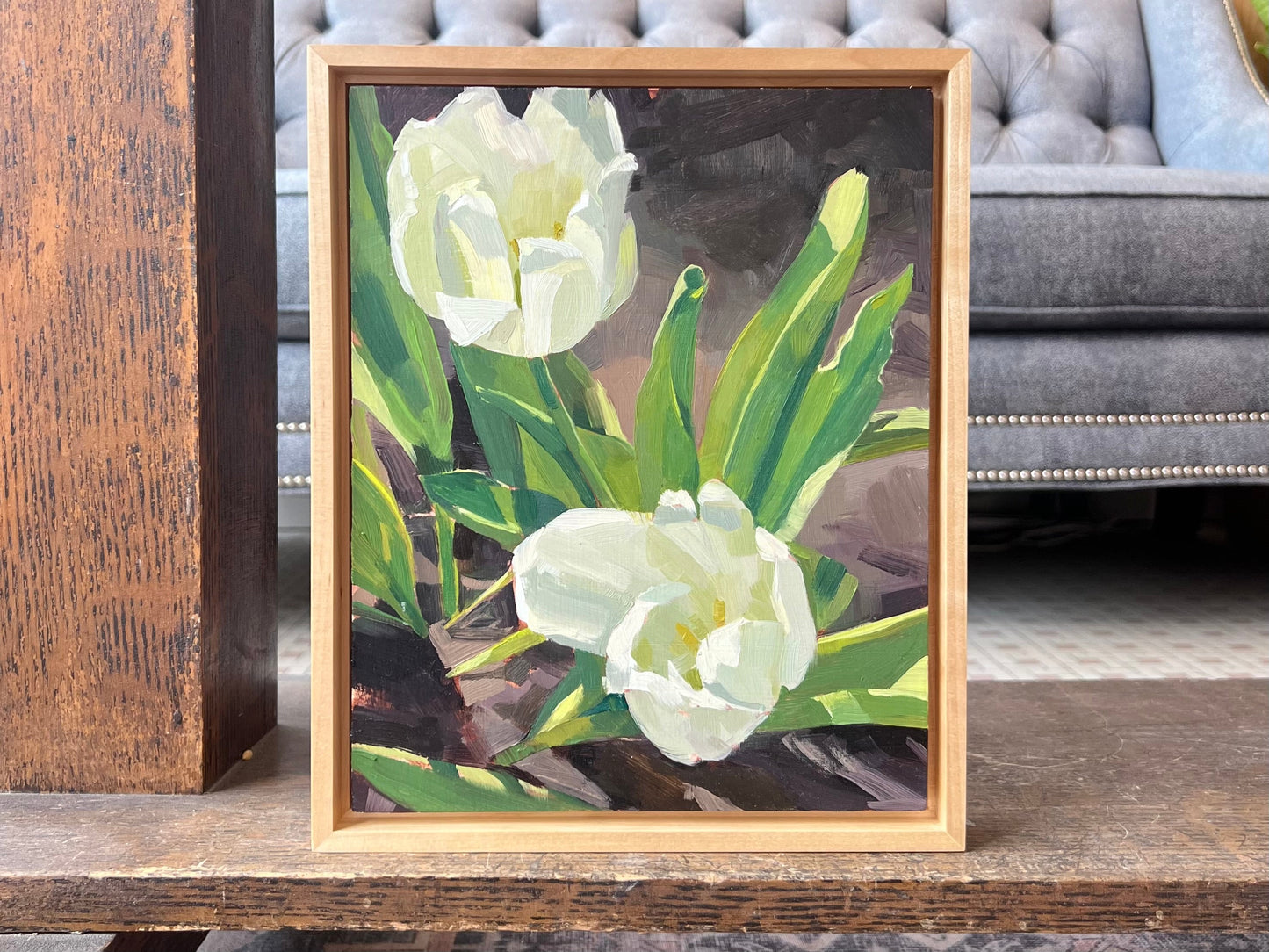 "White Tulips No. 1" - Original Work