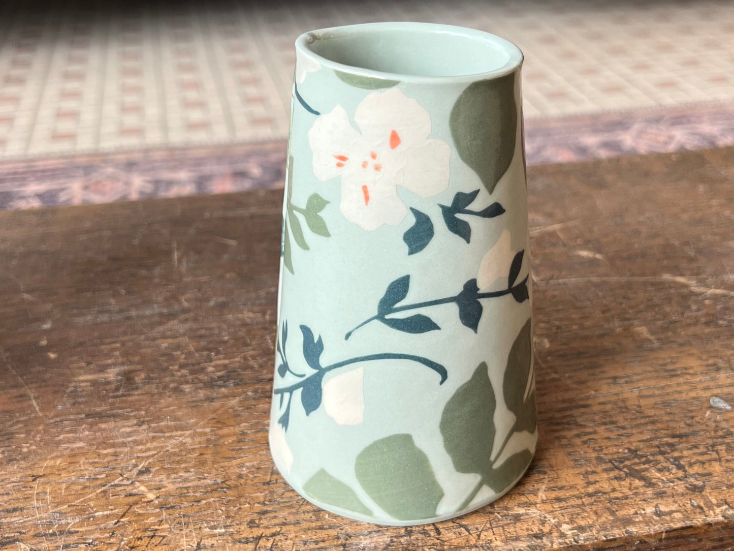 Fern in Seafoam Vase