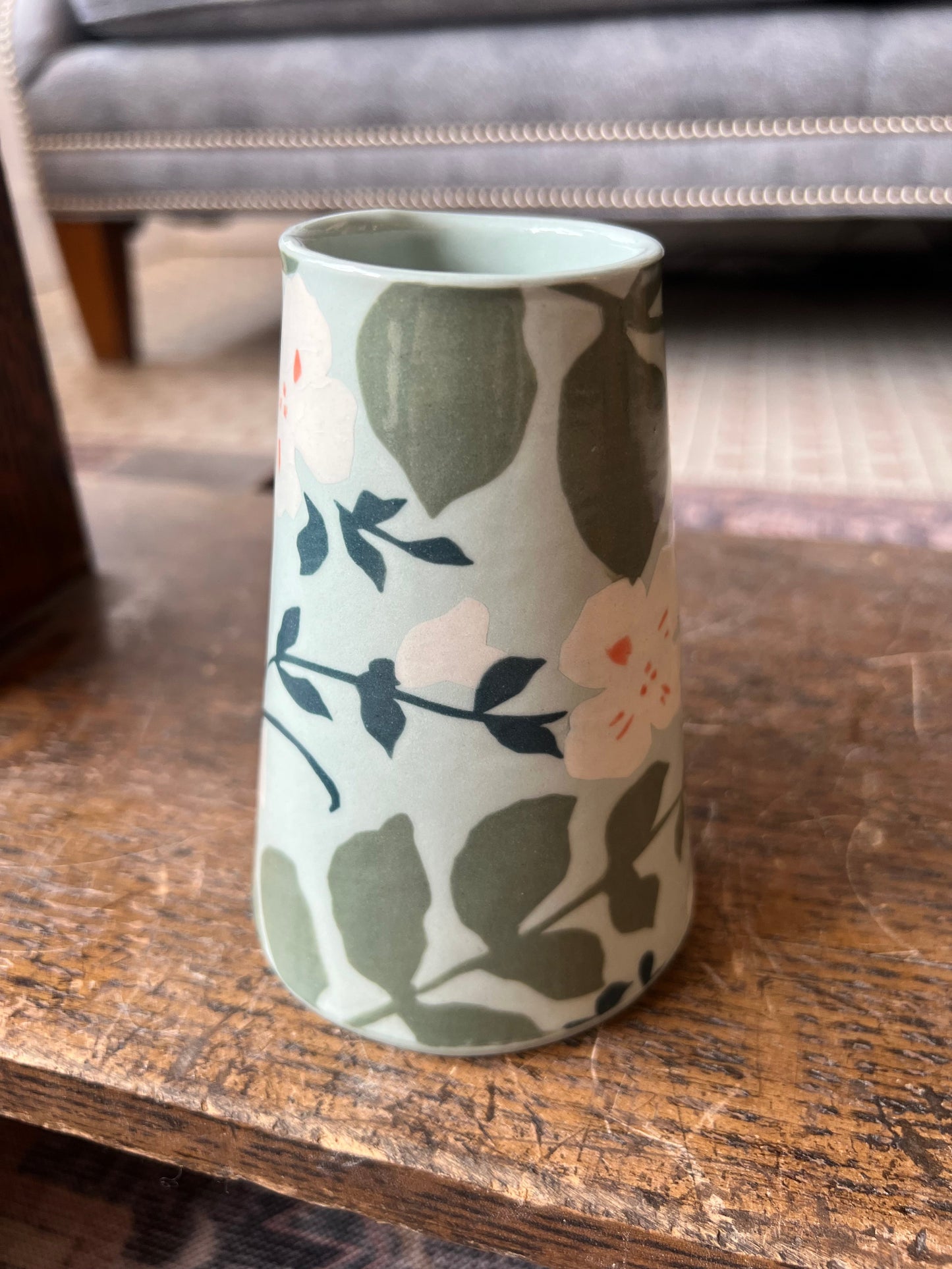 Fern in Seafoam Vase