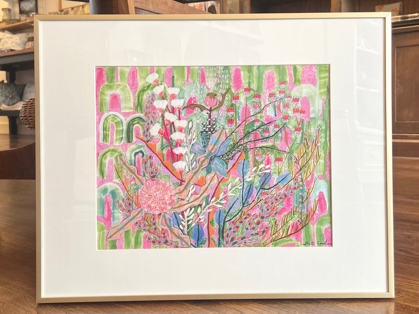 "Watermelon Tourmaline" - Framed Print