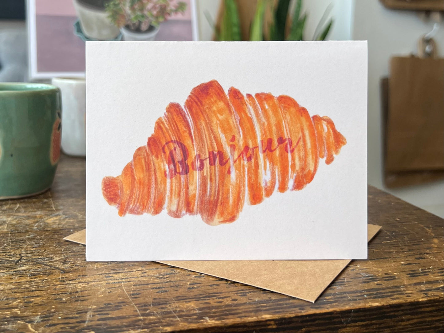 Bonjour Greeting Card