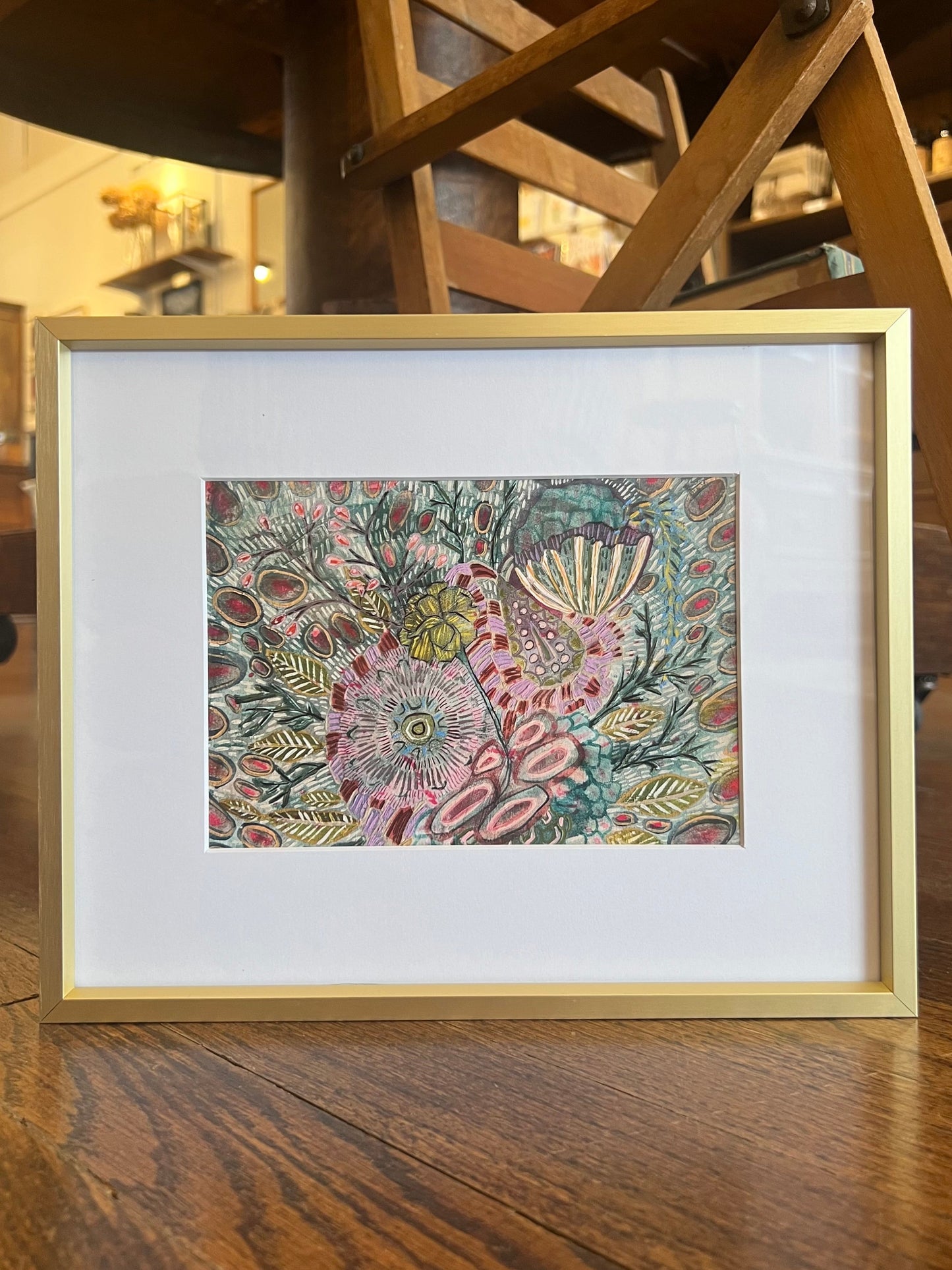 "She Hid the Scissors" - Framed Print
