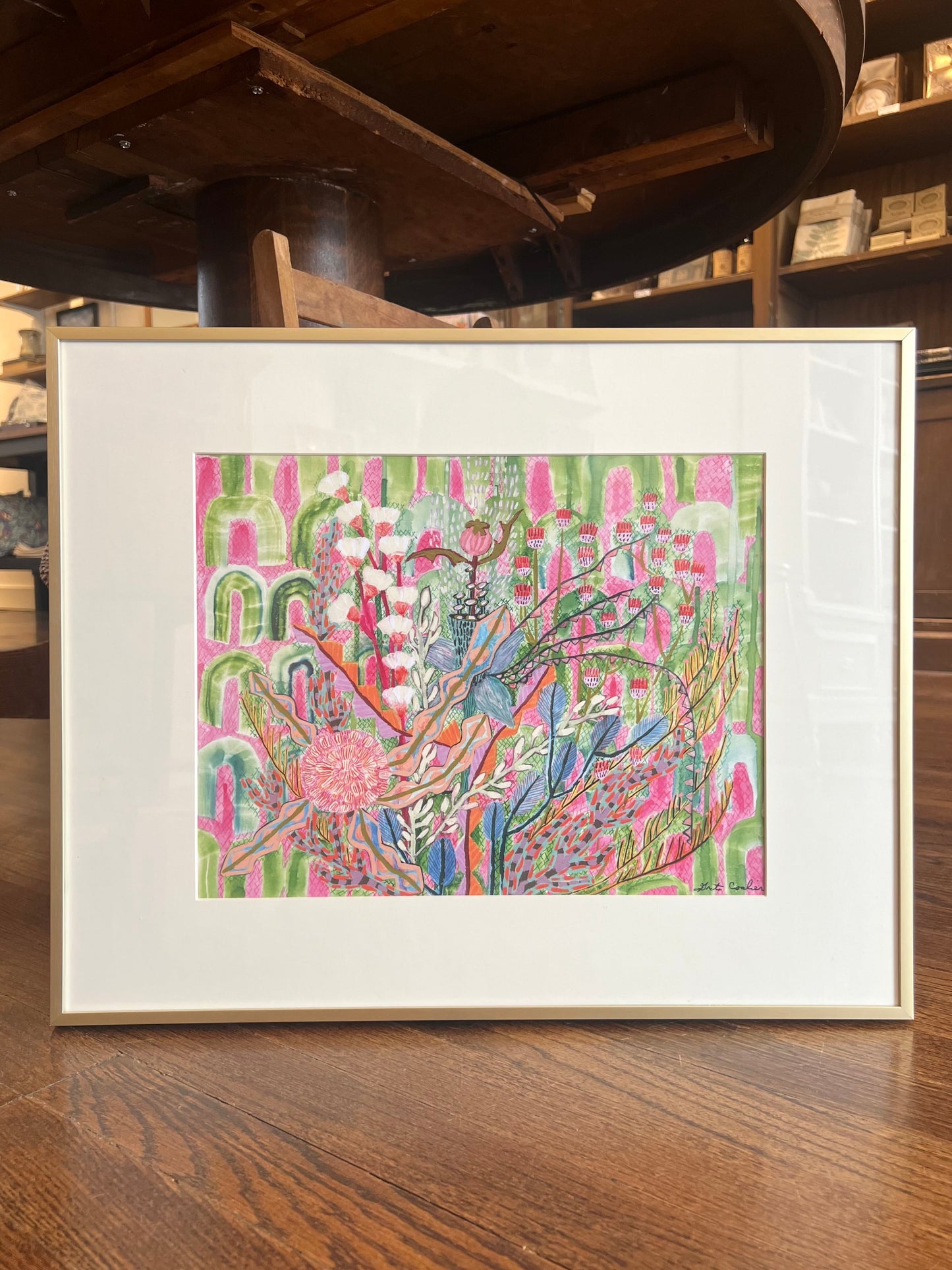 "Watermelon Tourmaline" - Framed Print