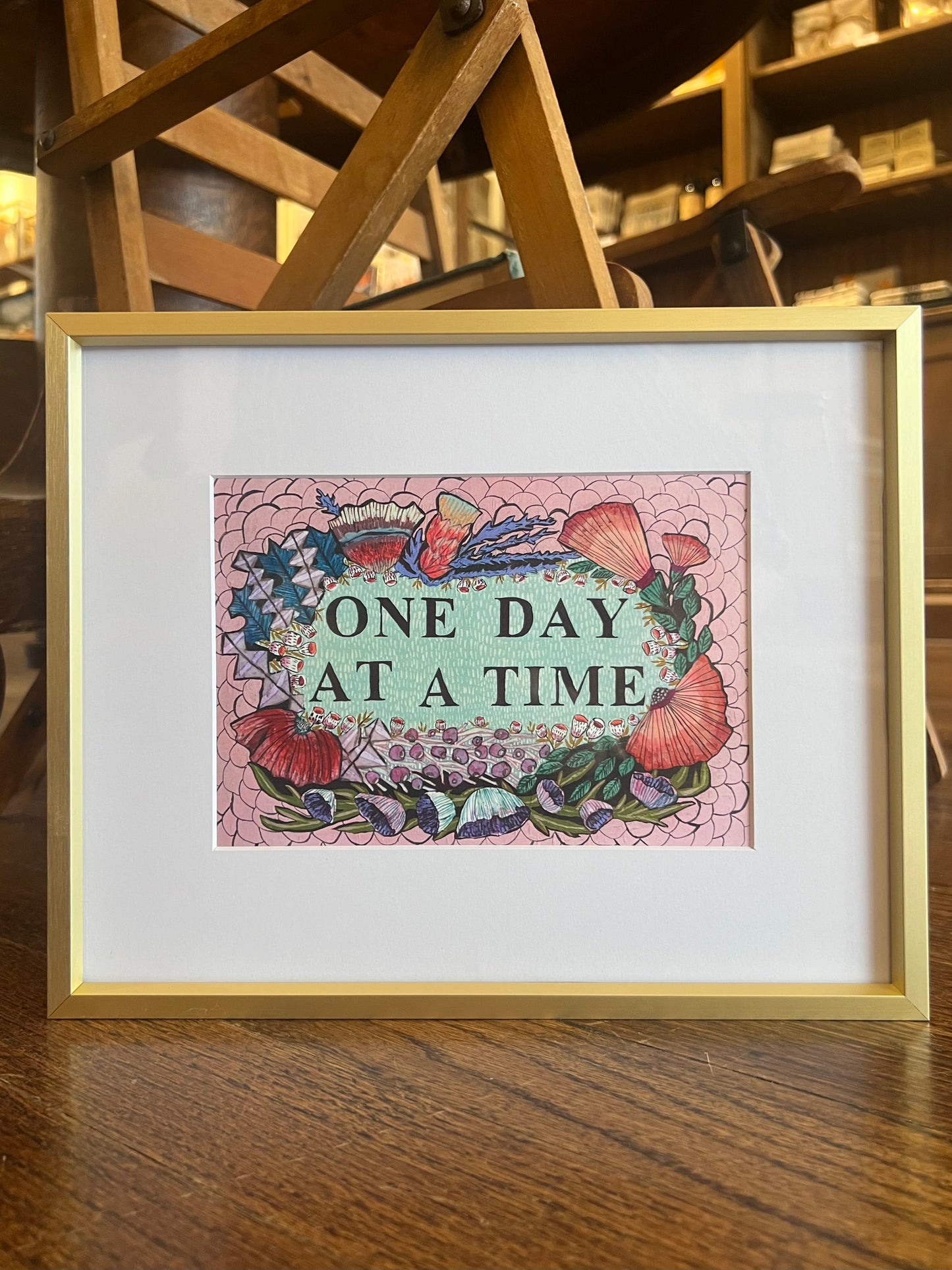 "One Day at a Time" - Framed Print