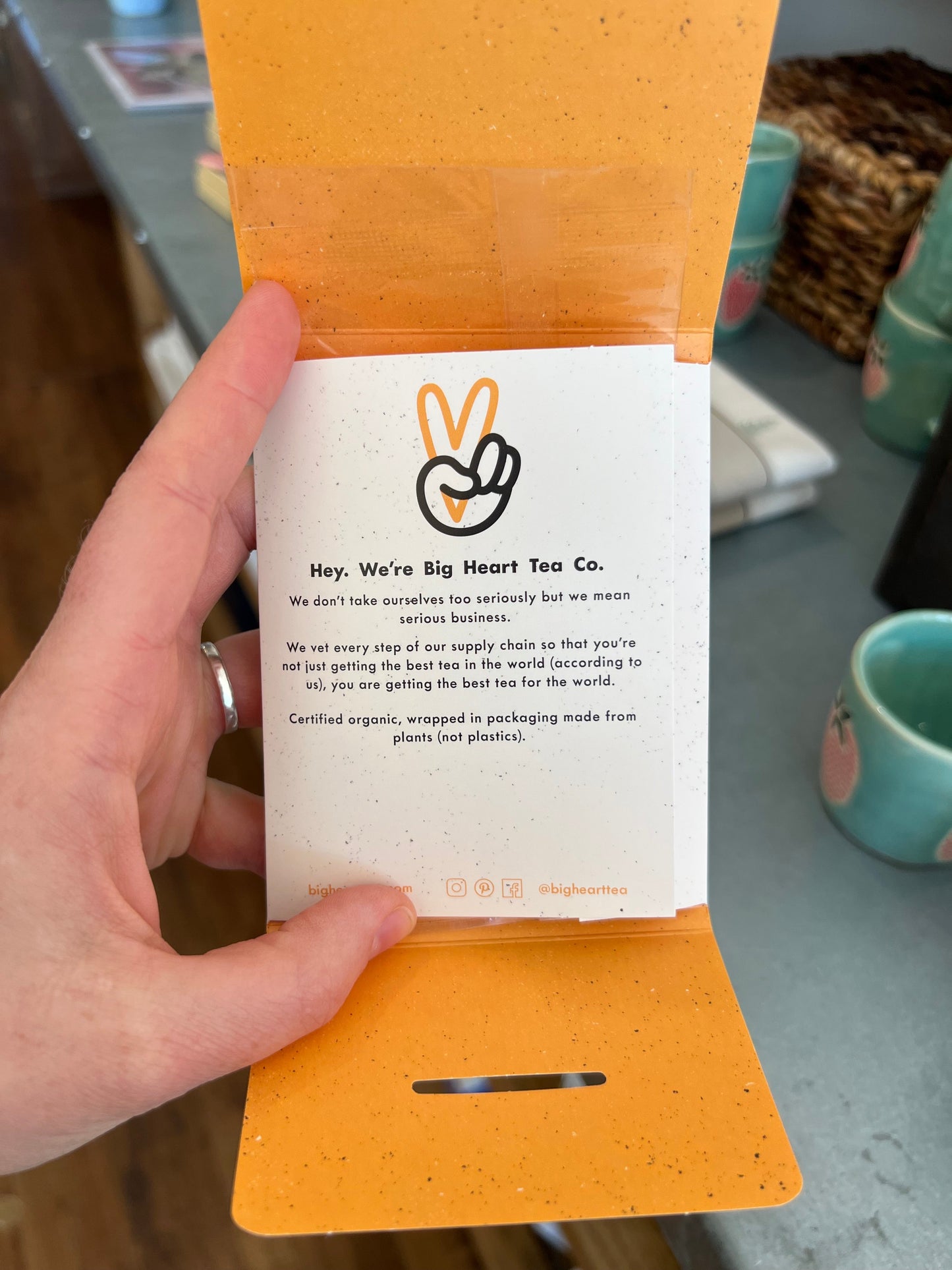 Cup of Sunshine Tea for Two- Set of 6