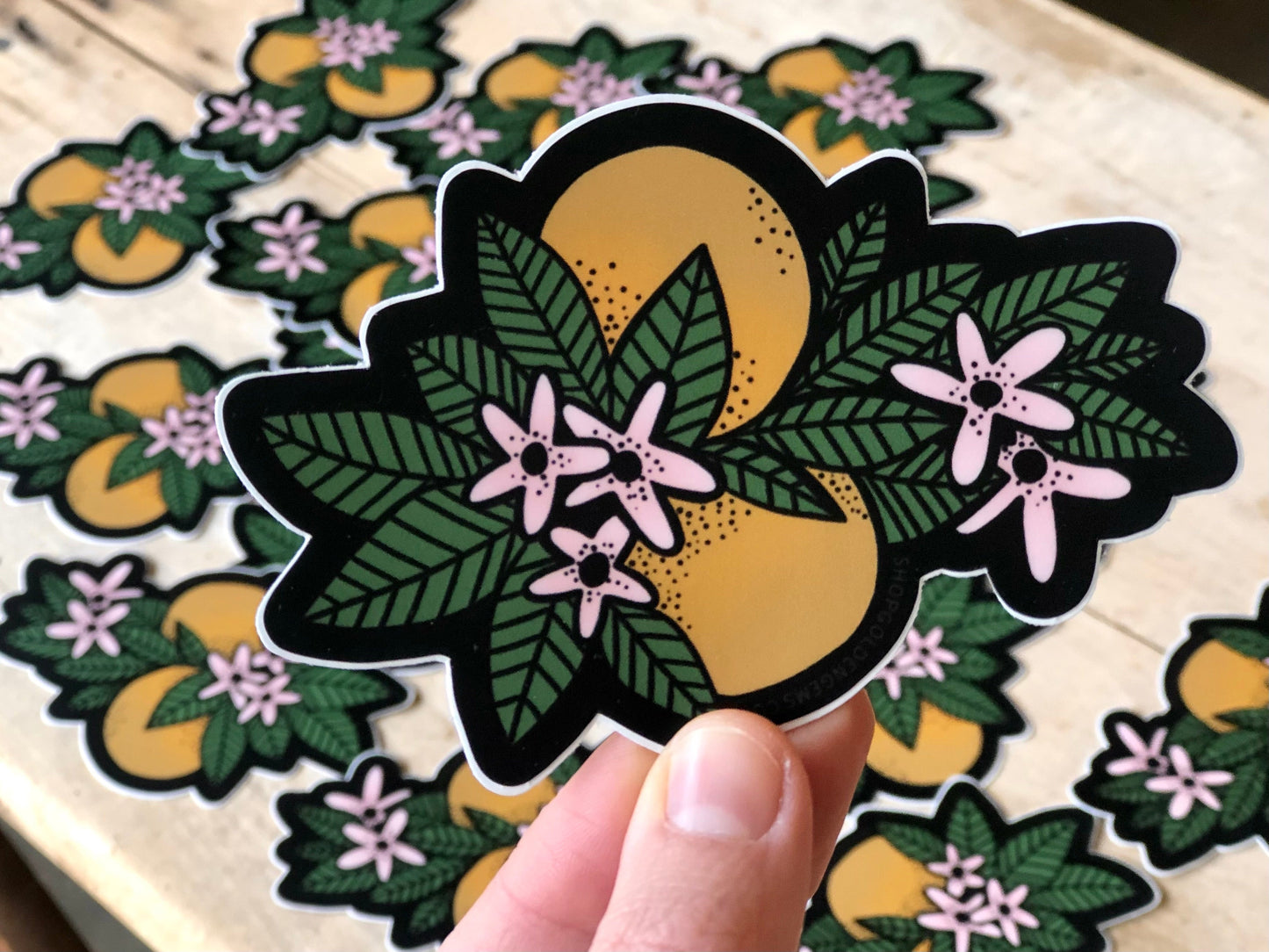 Orange Blossom Stickers