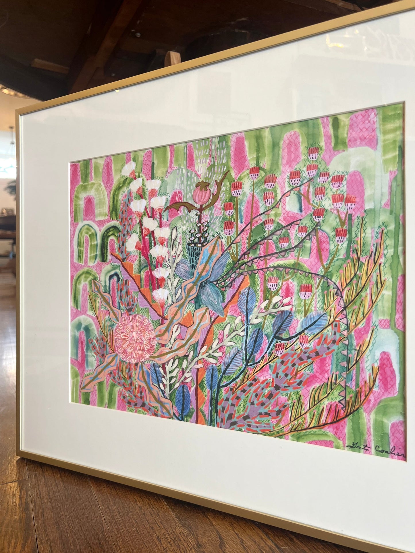 "Watermelon Tourmaline" - Framed Print