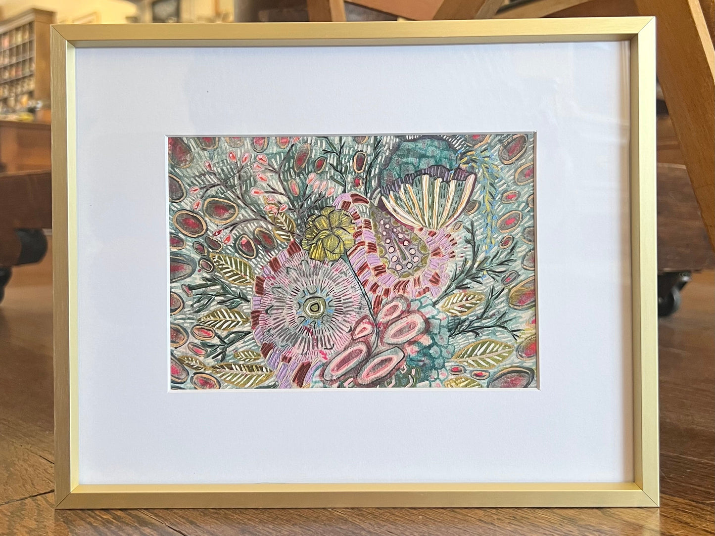 "She Hid the Scissors" - Framed Print