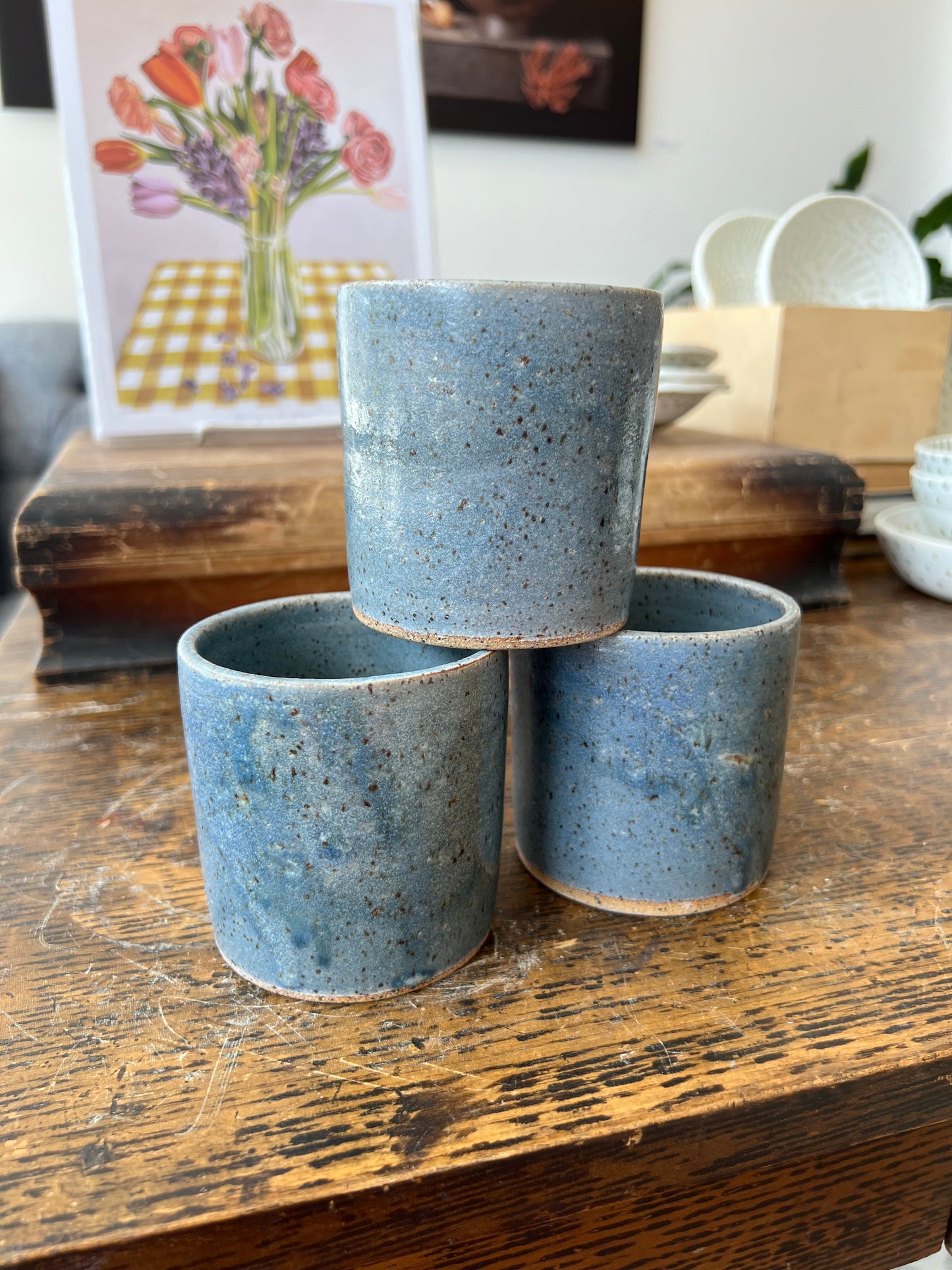 Handleless Mug - Blue