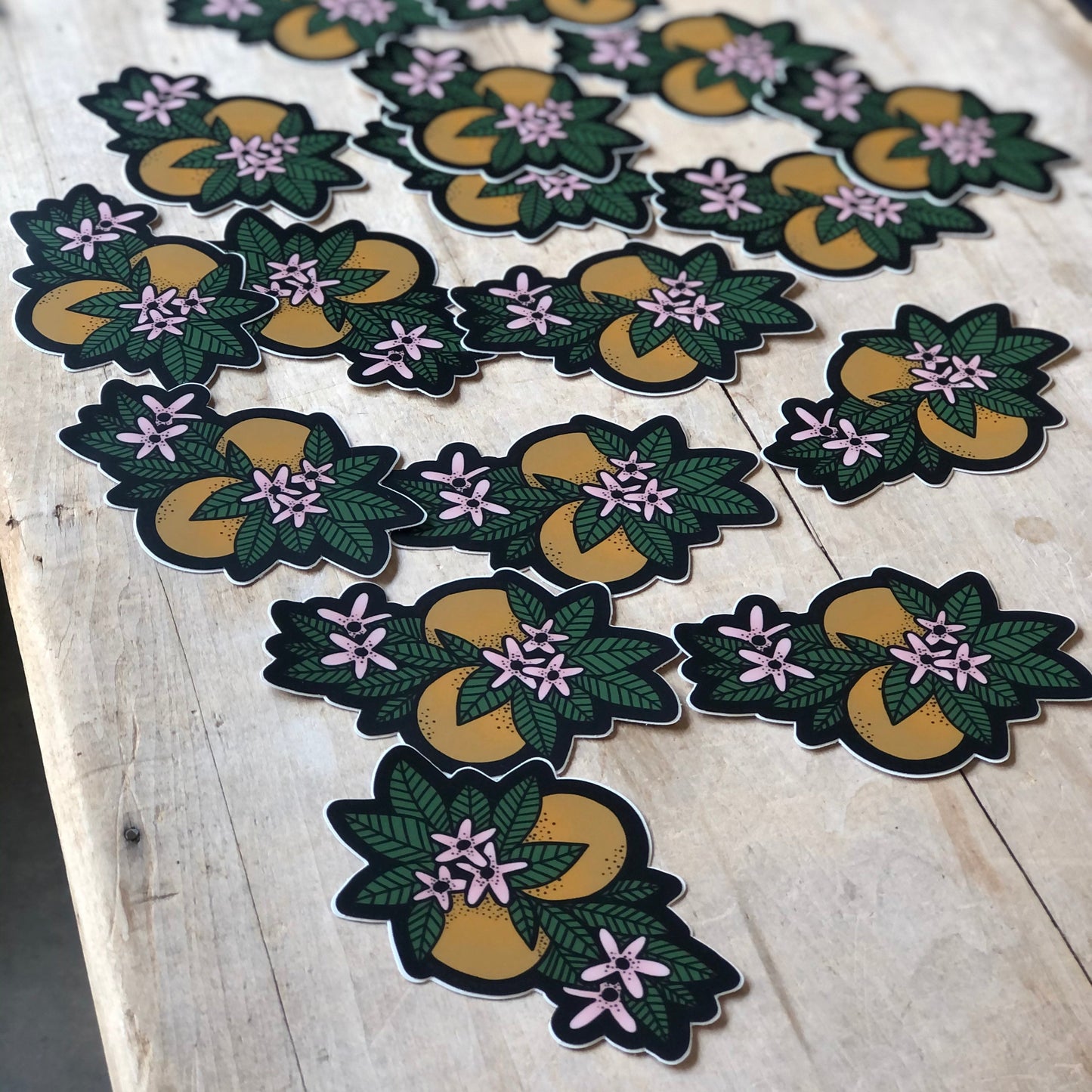 Orange Blossom Stickers