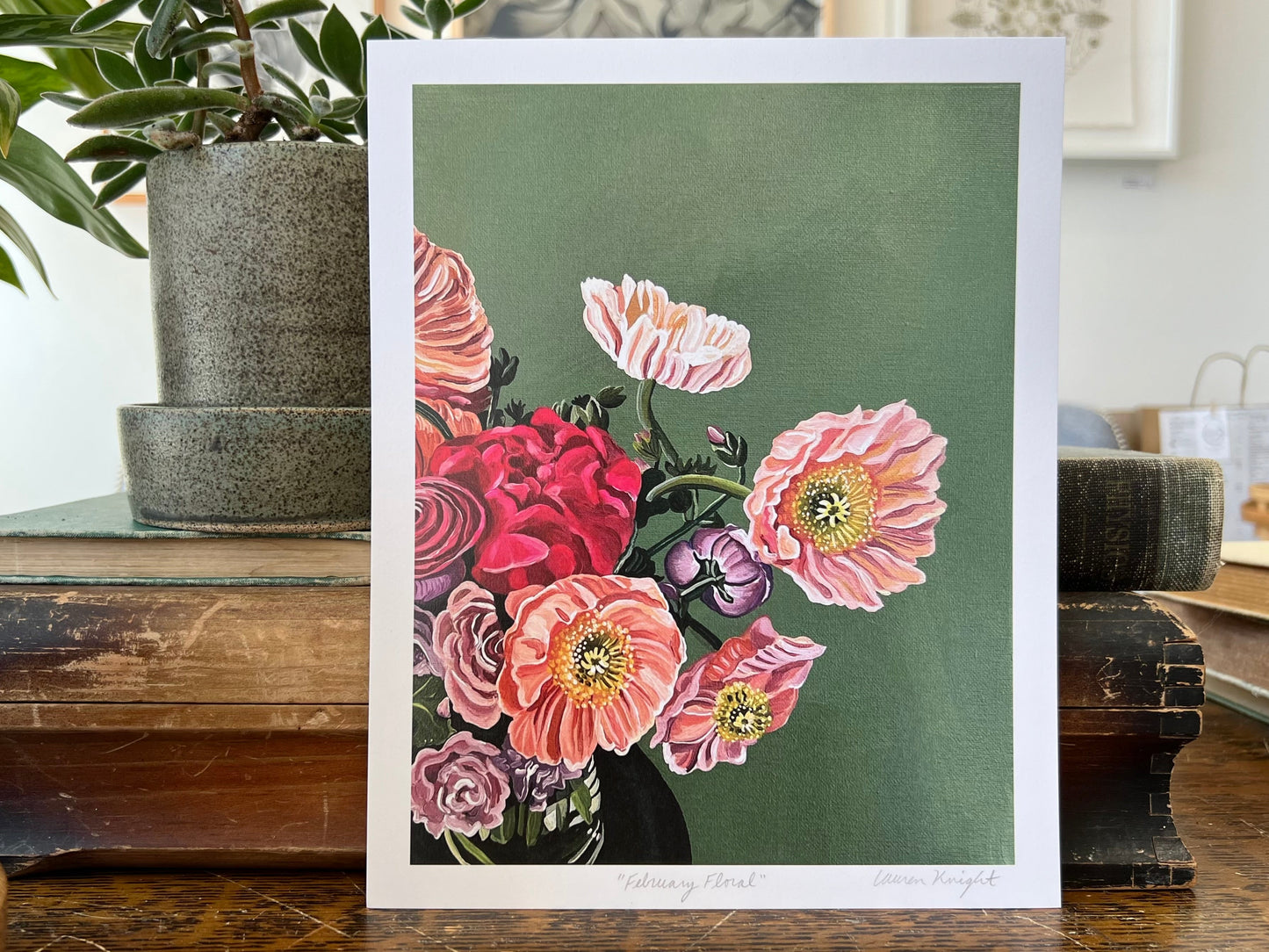 "February Floral" - Print