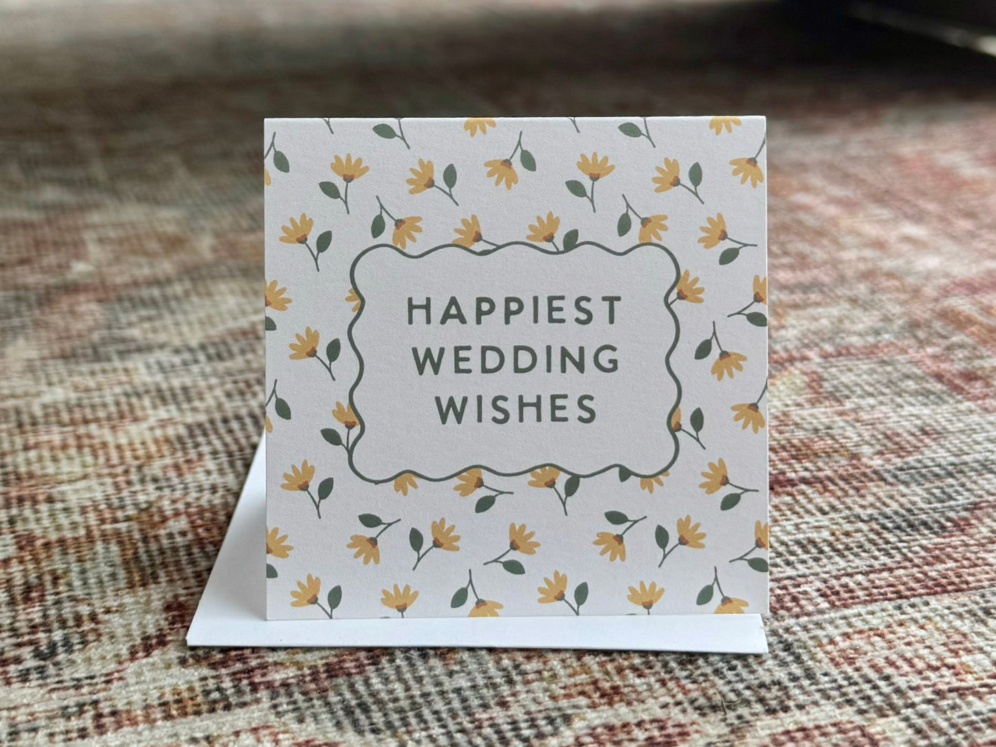 Happy Wedding Wishes Mini Greeting Card