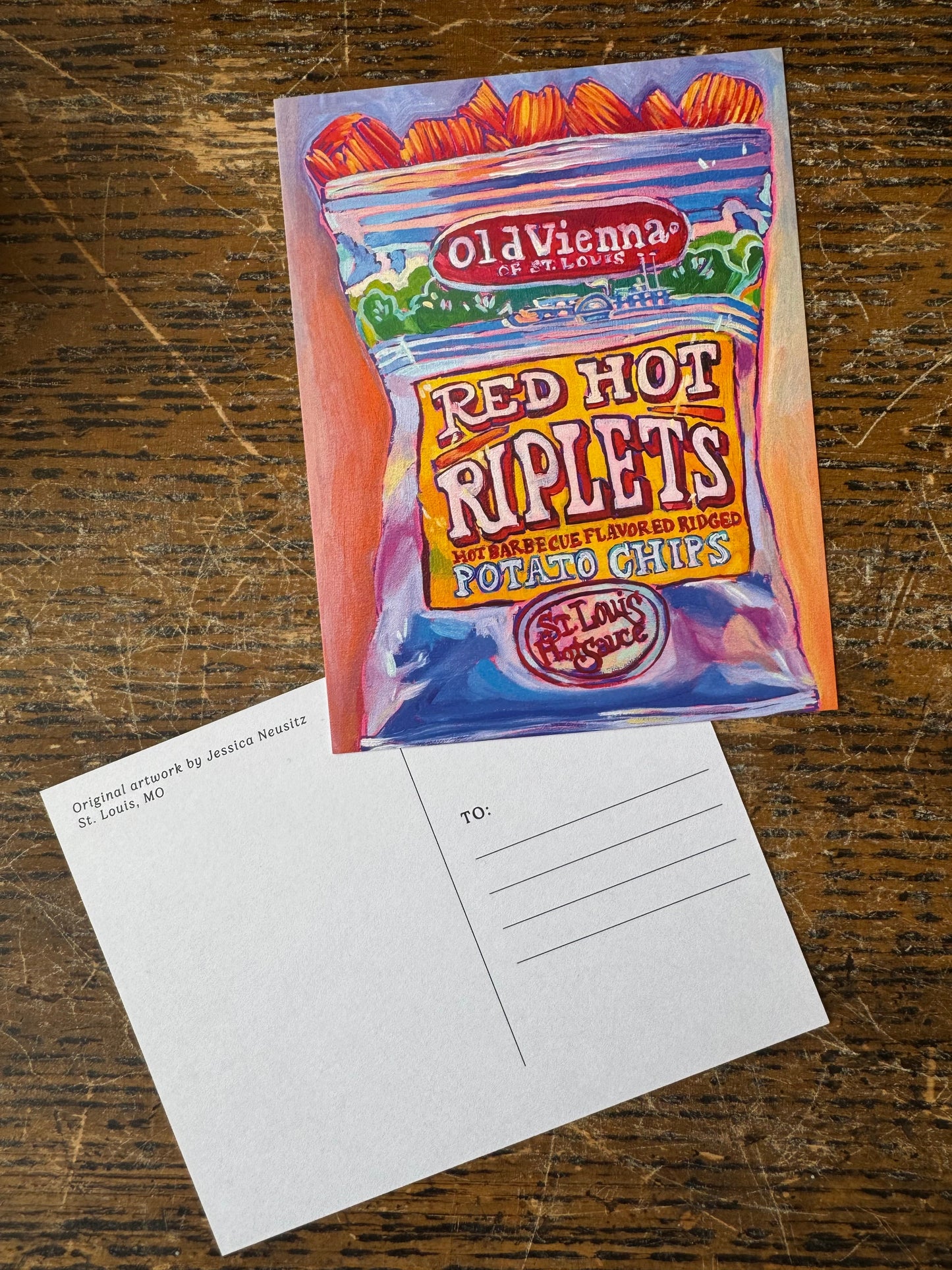 Red Hot Riplets Postcard