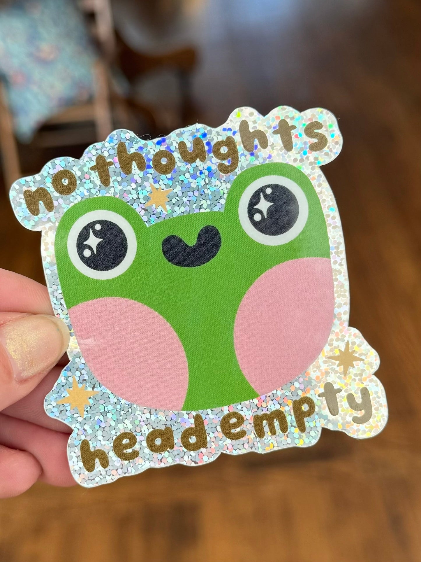 Head Empty Frog Sticker