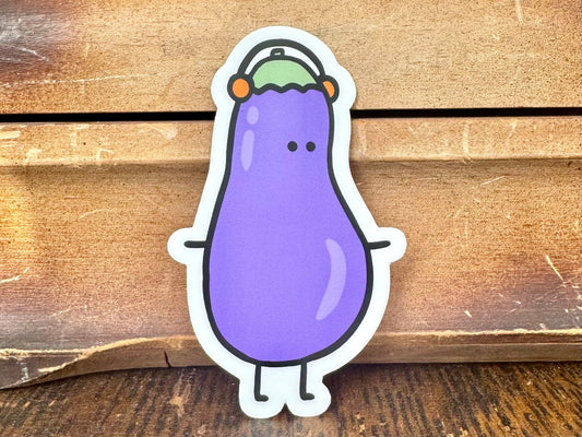 Eggplant Sticker