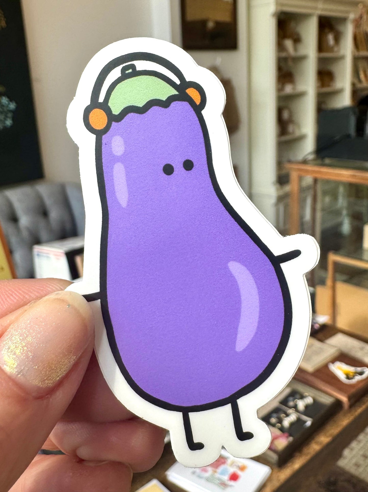 Eggplant Sticker