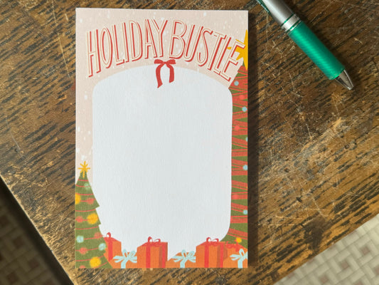 Holiday Bustle Notepad