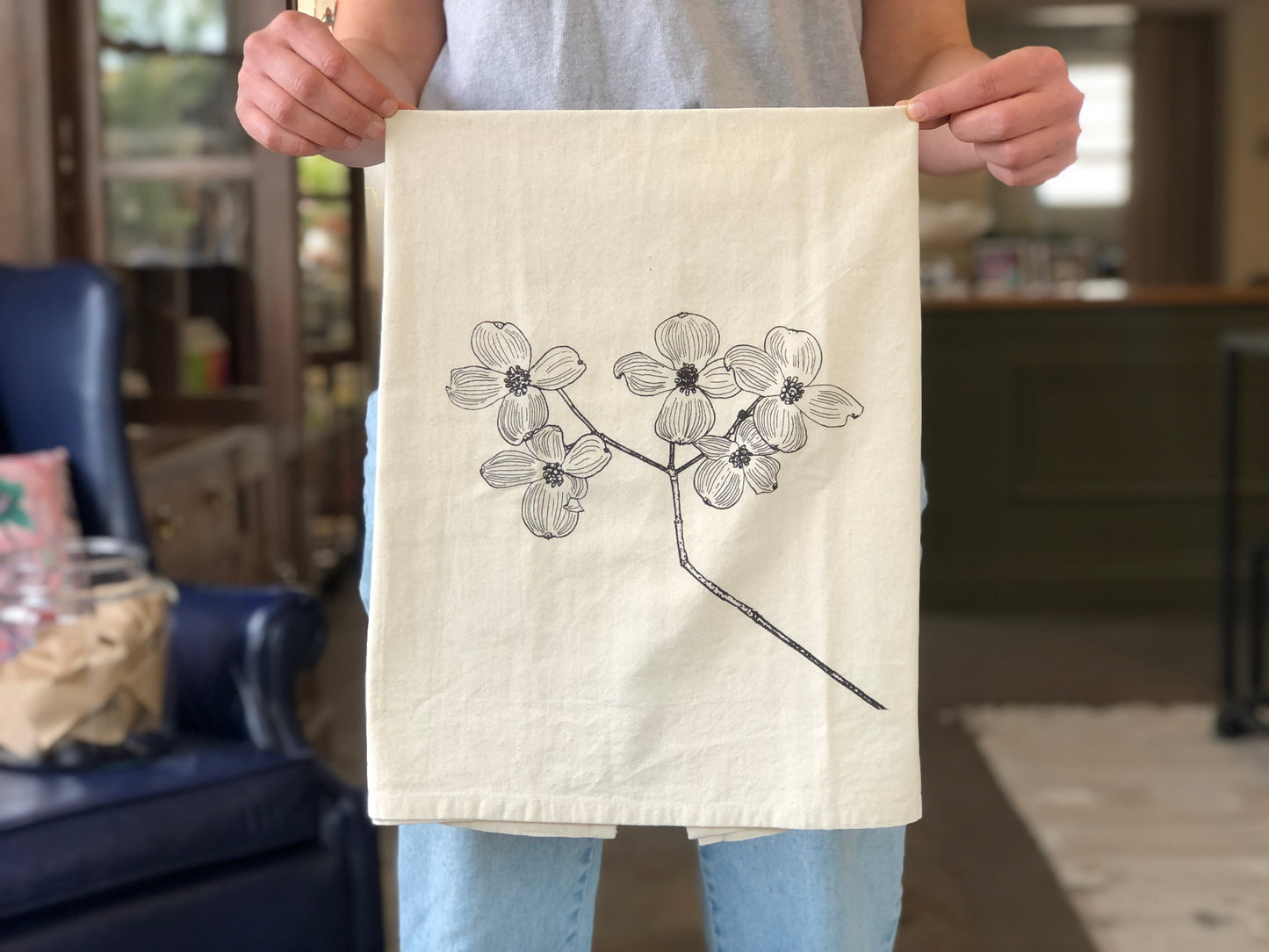 Dogwood Flour Sack Towel