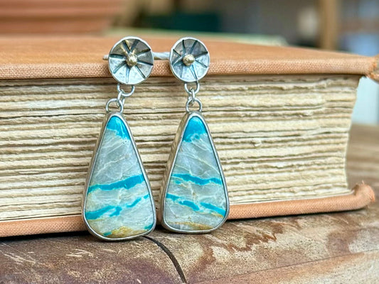 Royston Ribbon Turquoise Earrings