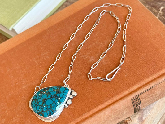 Hubei Spiderweb Turquoise Necklace