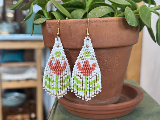 Tulip Fringe Earrings