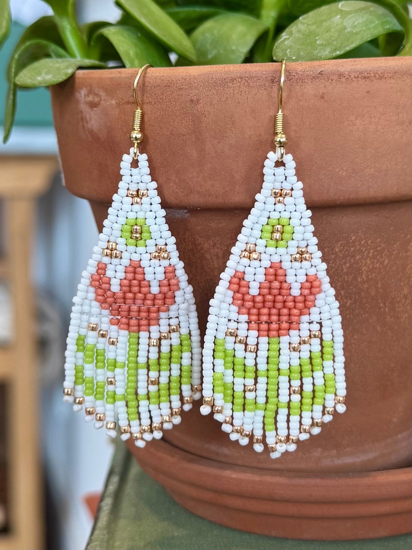 Tulip Fringe Earrings