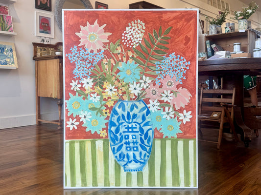 "A Lovely Day and a Spring Bouquet" - Original Work