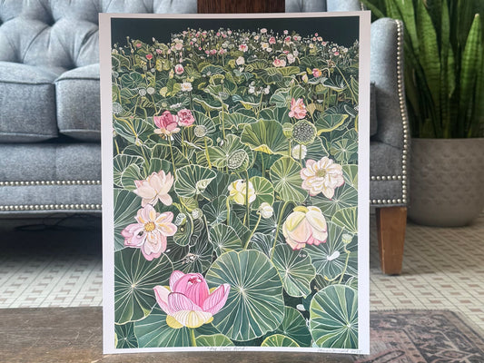 "The Lotus Pond" - Print