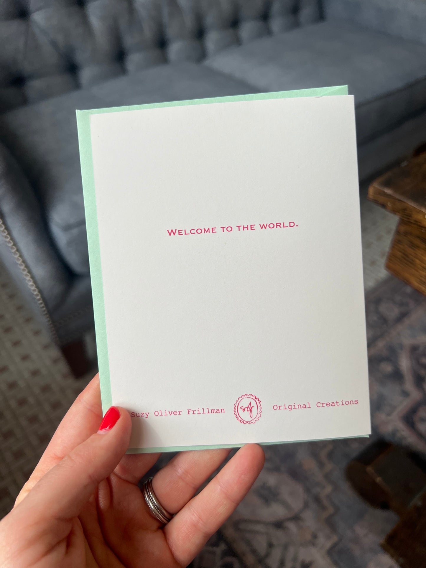 Welcome to the World Greeting Card