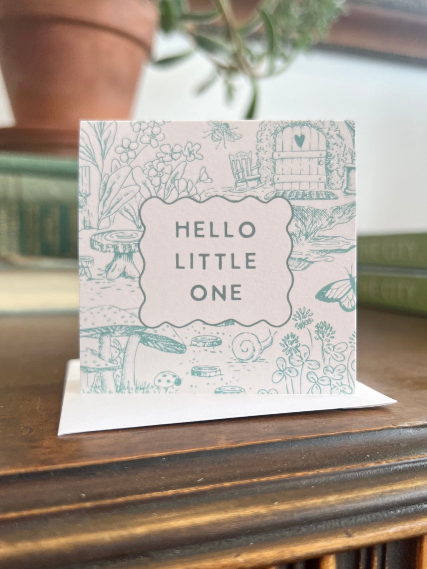 Hello Little One Mini Greeting Card