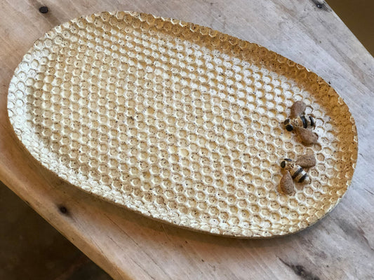 Oval Honeycomb Platter