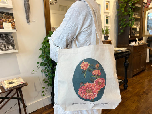 "Peonies" - Tote