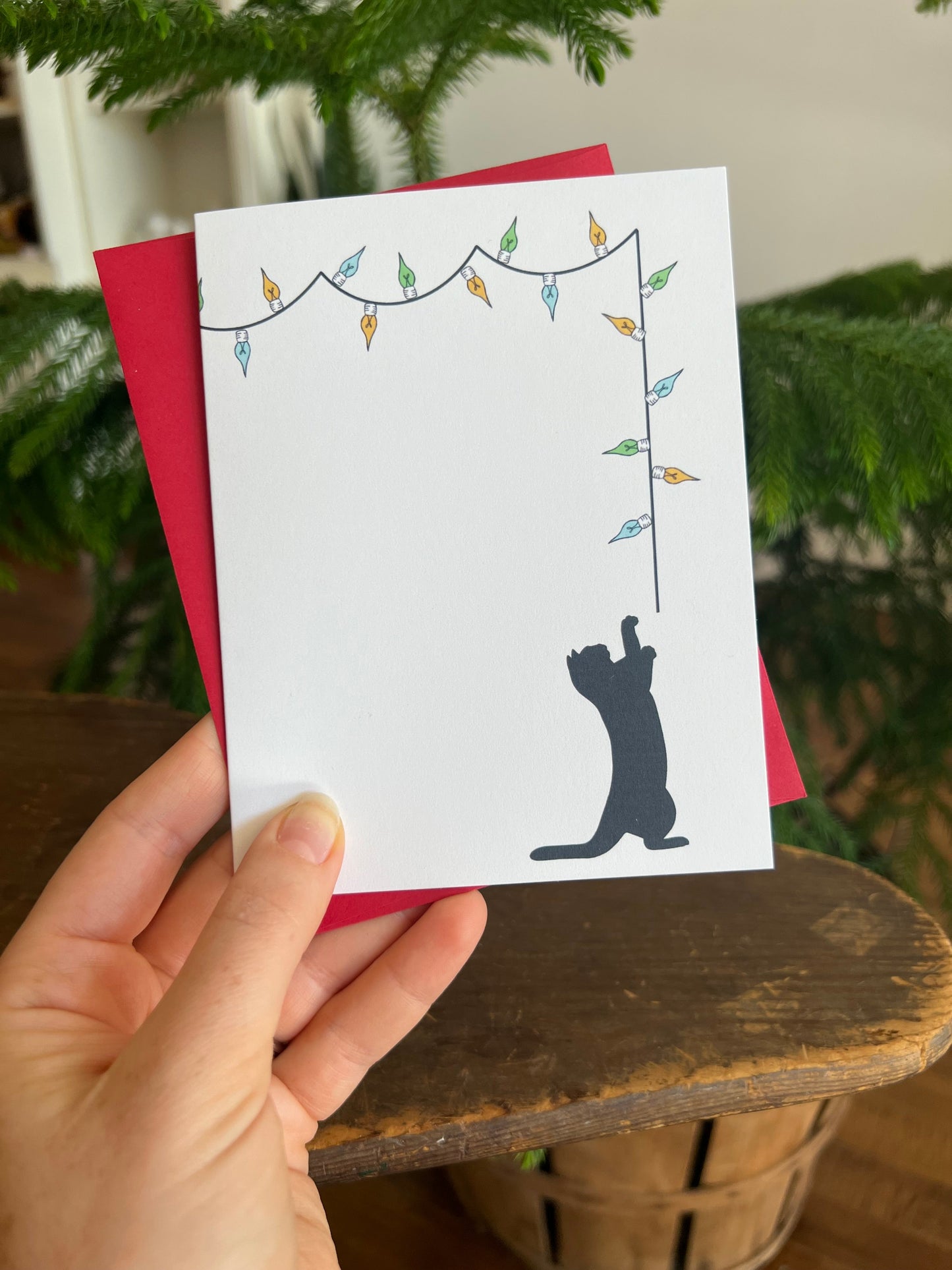 Christmas Cat Greeting Card