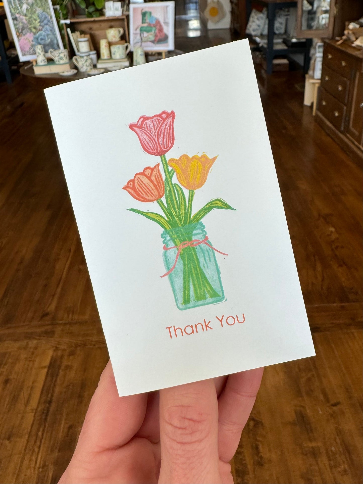 Tulips Thank You Gift Enclosure