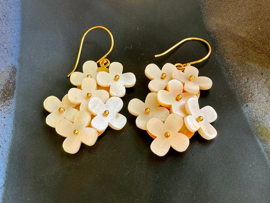 Mother of Pearl Cascade Earrings