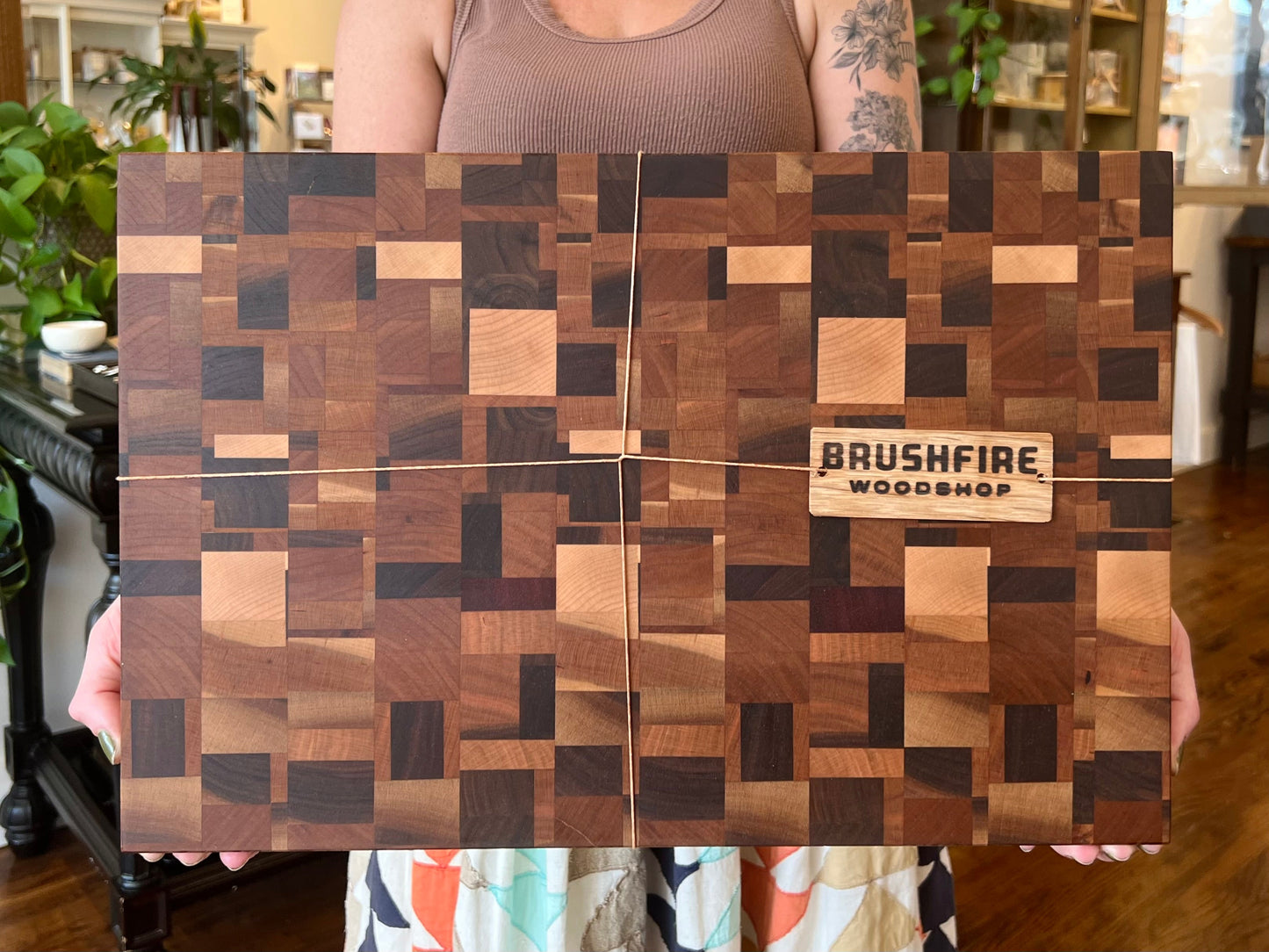 "Chaos" Pattern End Grain Cutting Board