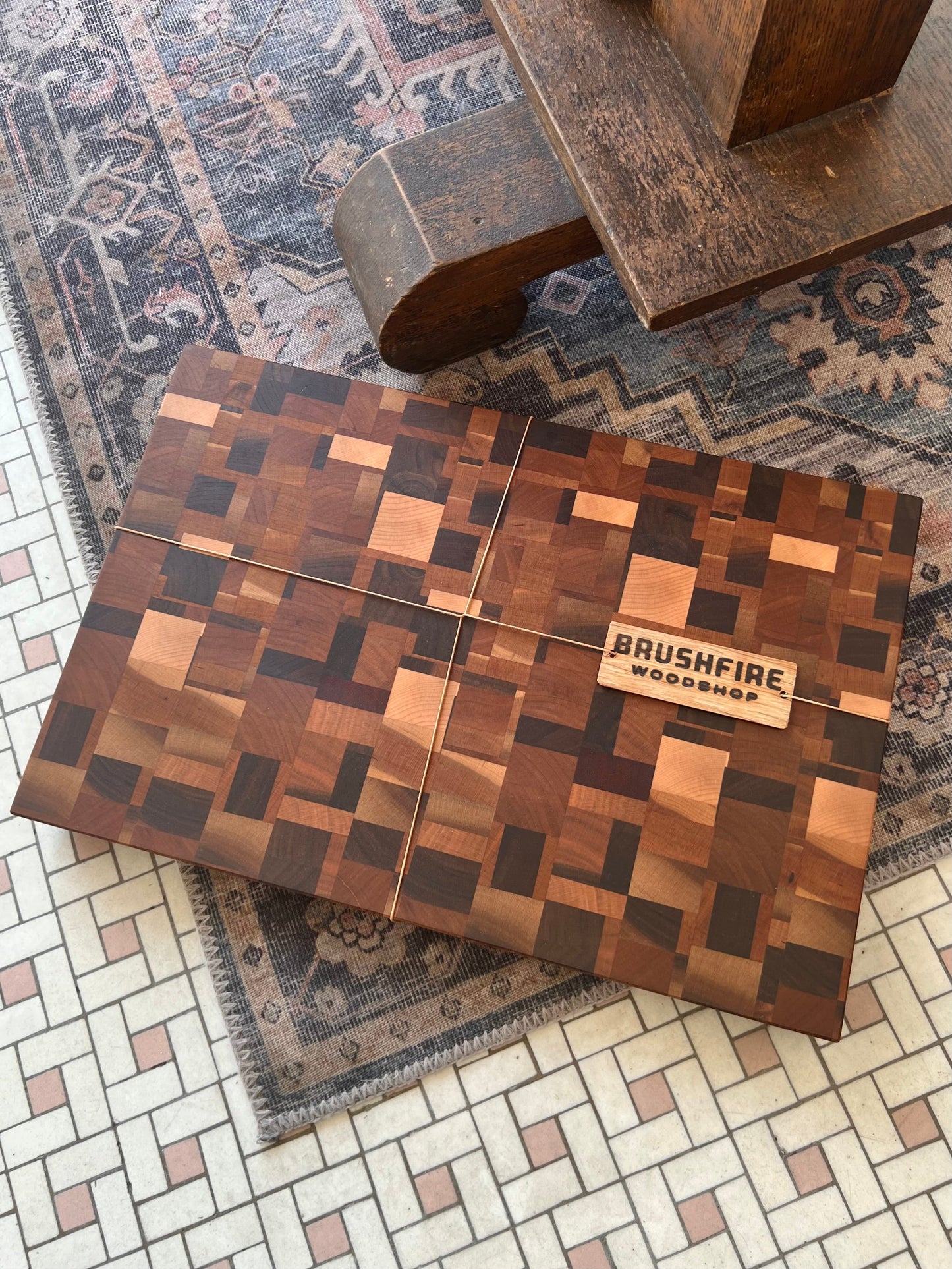 "Chaos" Pattern End Grain Cutting Board