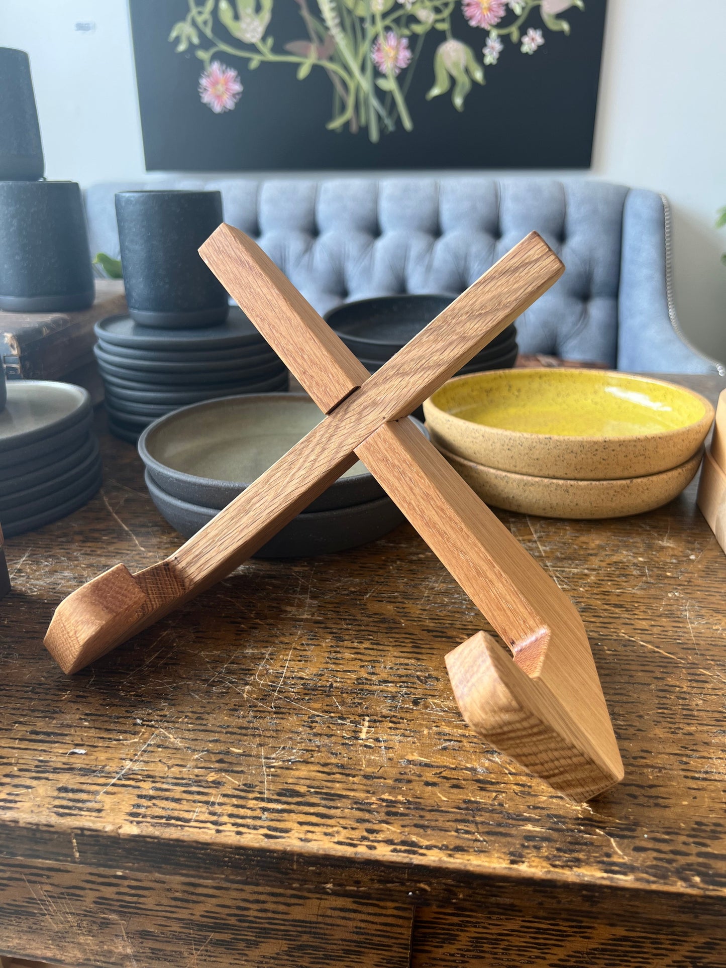 Cutting Board and Cook Book Stand