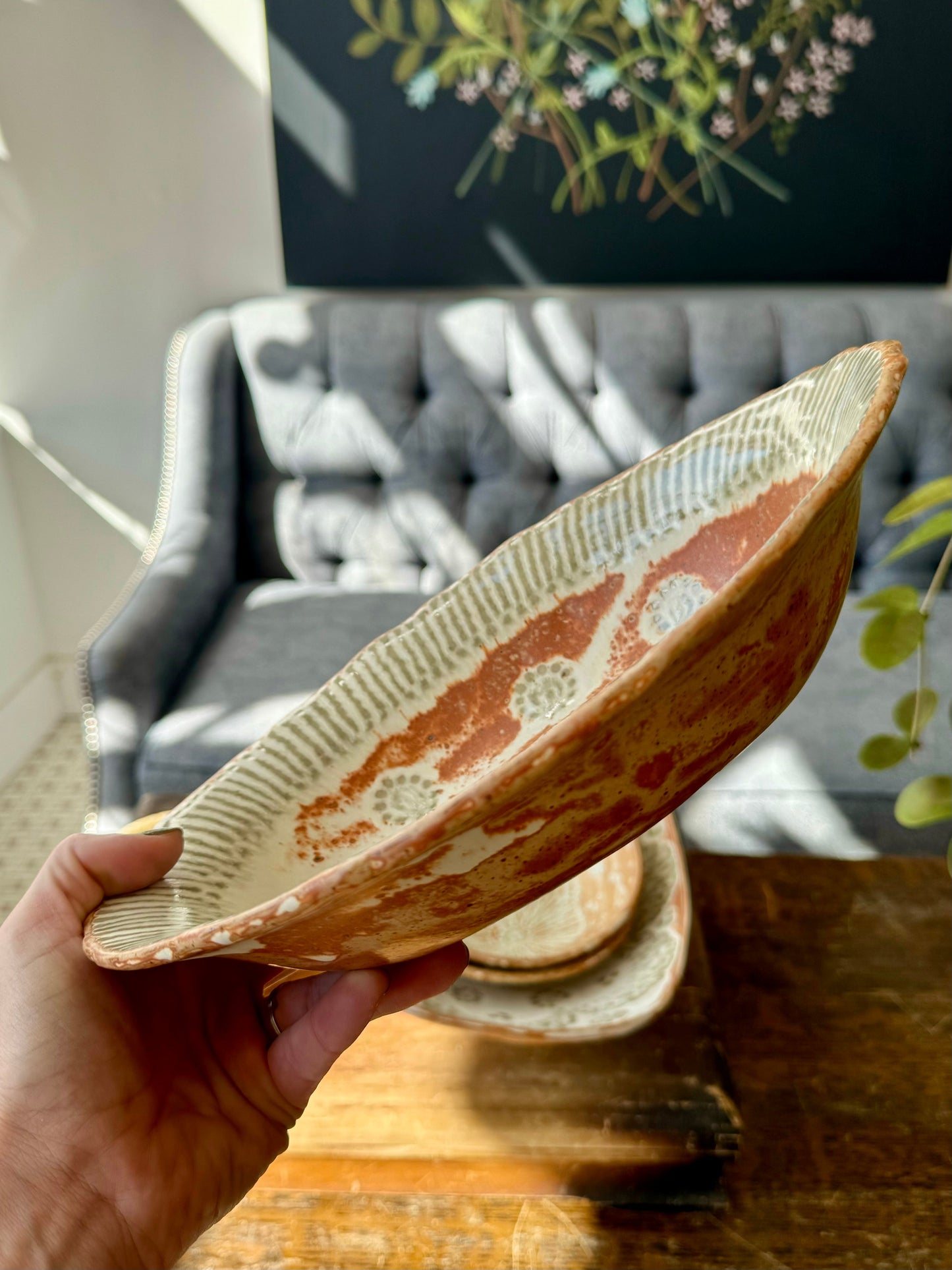 Oval Serving Bowl