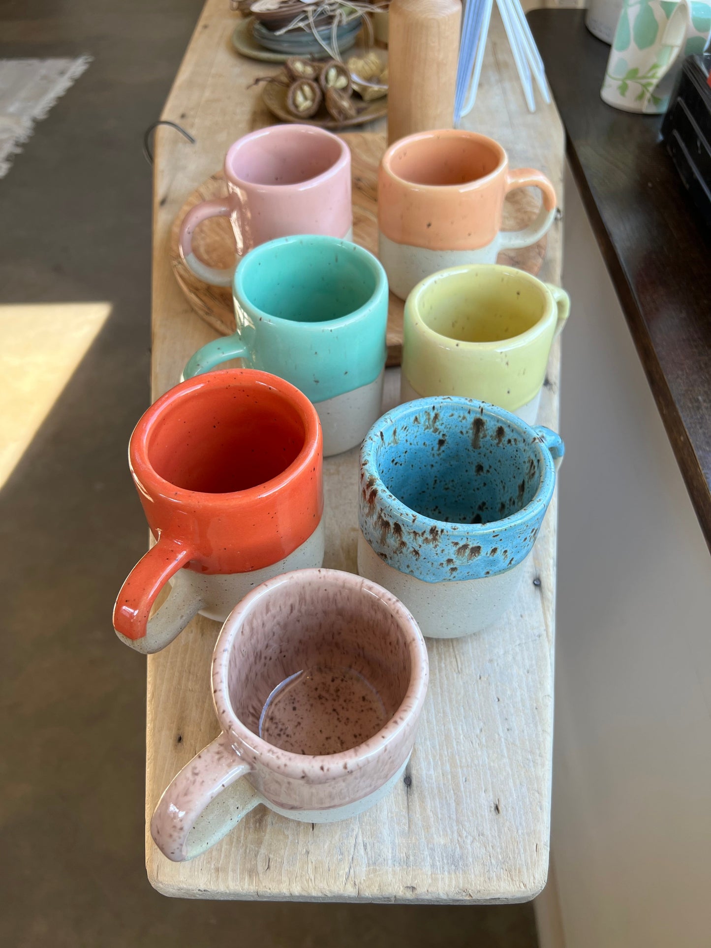 Half Glaze Mug - Assorted Colors