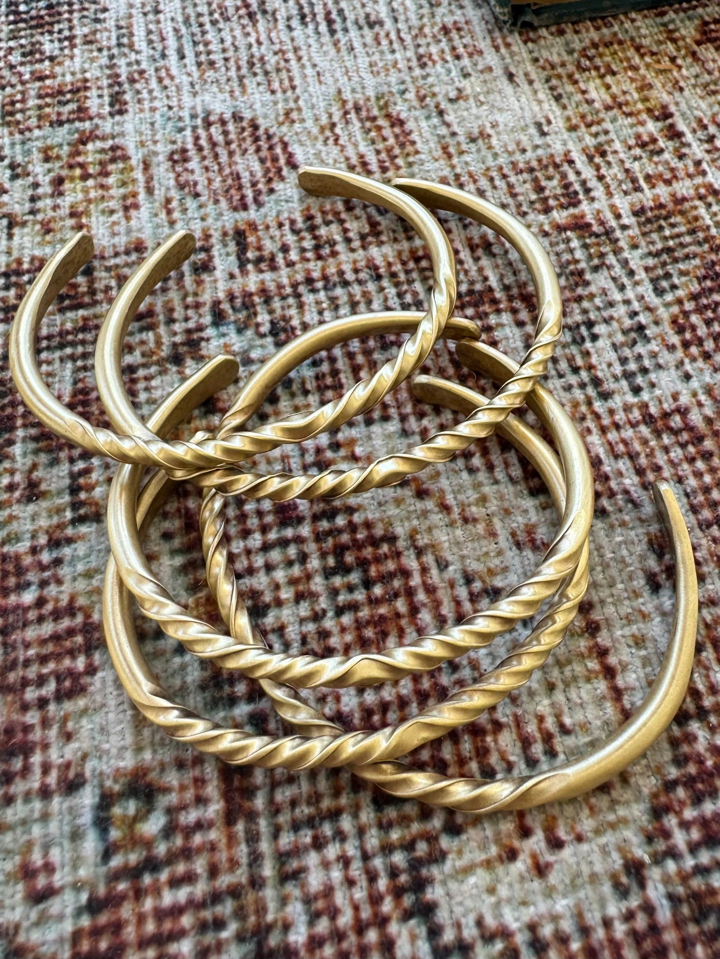 Twisted Brass Cuff