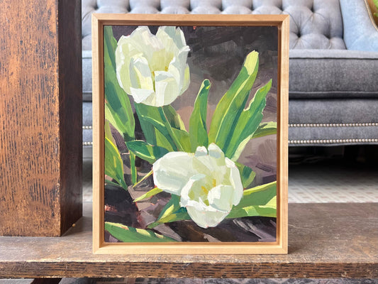 "White Tulips No. 1" - Original Work