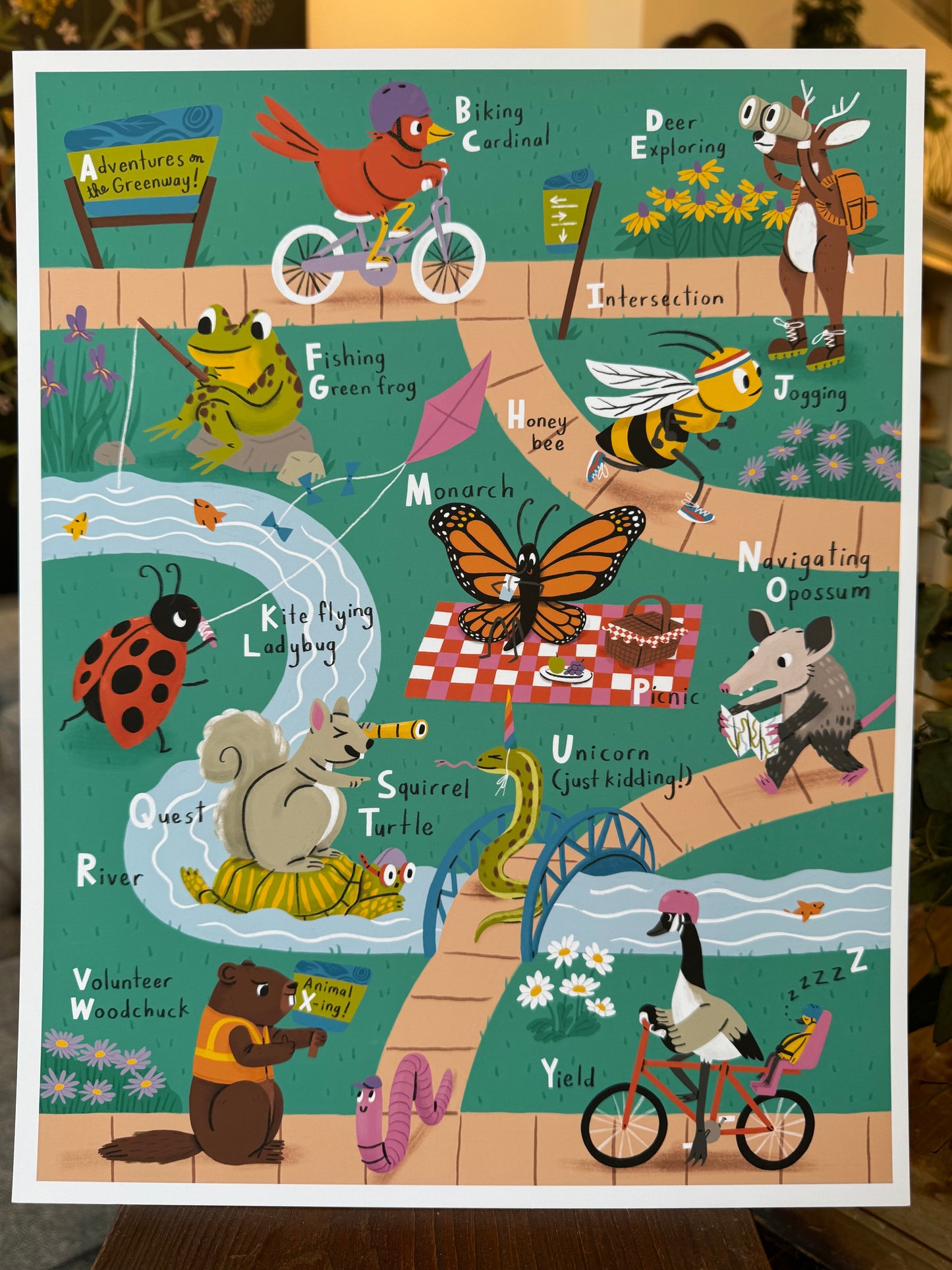 "ABC Adventures on the Greenway" - Print