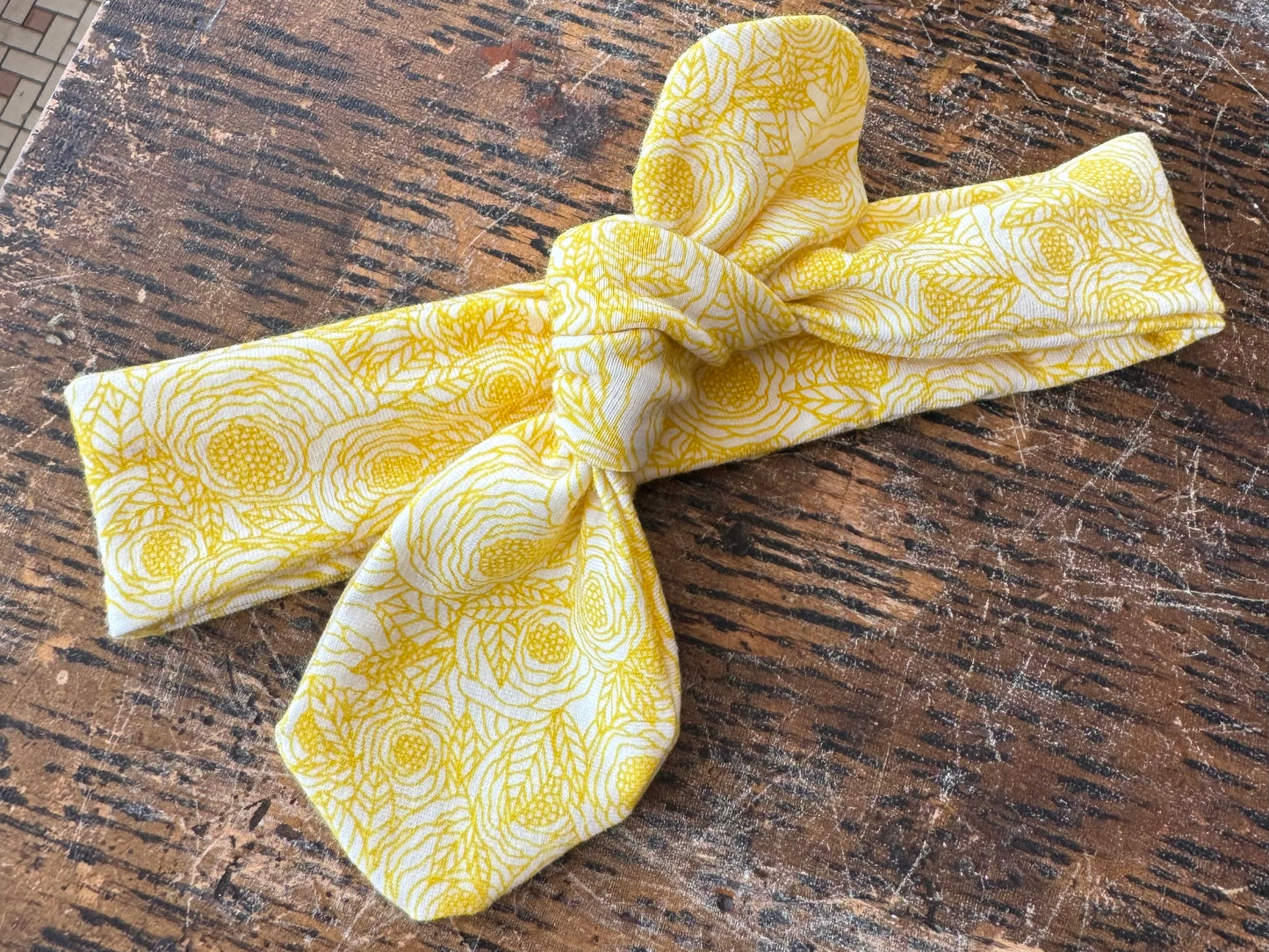 Yellow Floral Child Headband