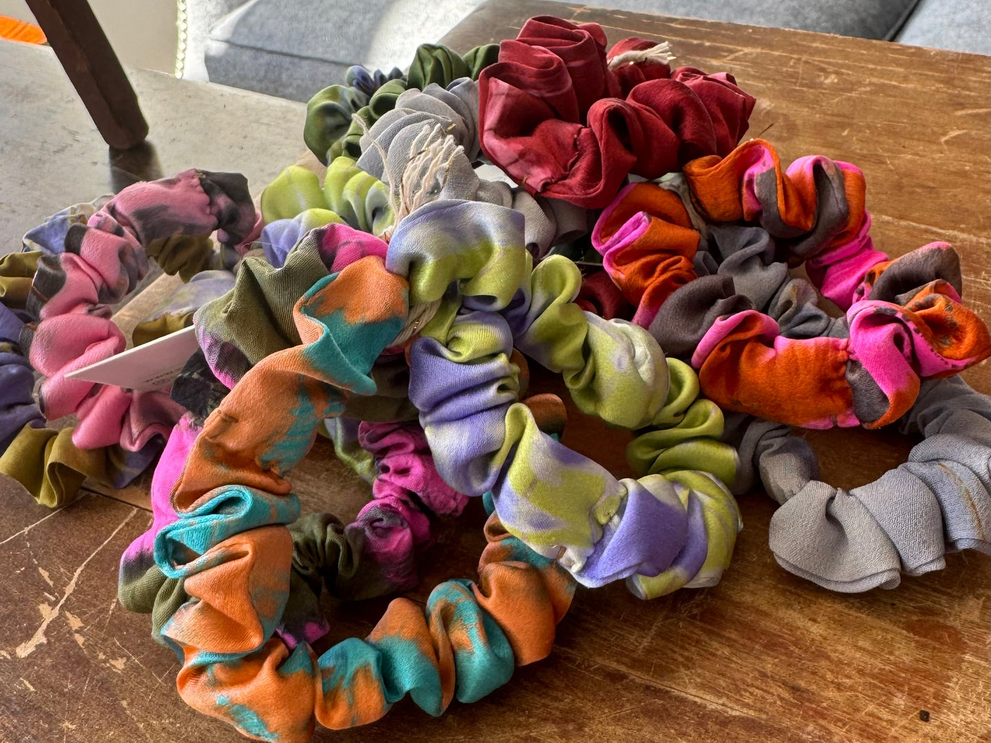 Mini Silk Scrunchies Set